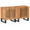 Berkfield Bedside Cabinets 2 pcs 40x34x46 cm Solid Wood Acacia 1
