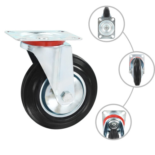 Berkfield 24 pcs Swivel Casters 160 mm 1