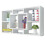 Berkfield Floating Wall Display Shelf 8 Compartments White 3