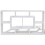 Berkfield Floating Wall Display Shelf 8 Compartments White 4