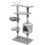 Berkfield Cat Tree with Sisal Scratching Posts 125 cm Grey 2