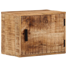 Berkfield Wall-mounted Bedside Cabinet 40x30x25 cm Solid Wood Mango