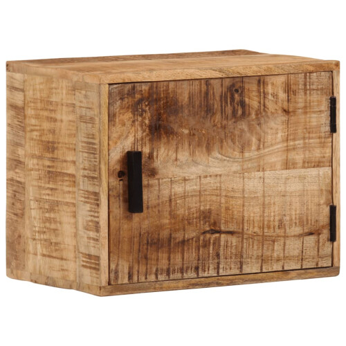 Berkfield Wall-mounted Bedside Cabinet 40x30x25 cm Solid Wood Mango