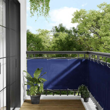 Berkfield Balcony Screen Blue 75x700 cm 100% Polyester Oxford