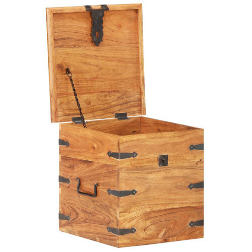 Berkfield Chest 40x40x40 cm Solid Acacia Wood 1