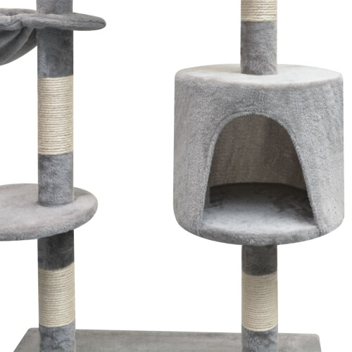 Berkfield Cat Tree with Sisal Scratching Posts 125 cm Grey 2