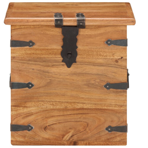 Berkfield Chest 40x40x40 cm Solid Acacia Wood 2