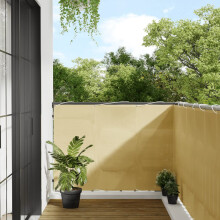 Berkfield Balcony Screen Sand 120x800 cm 100% Polyester Oxford