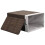 Berkfield Bamboo Laundry Bin Rectangular Dark Brown 3