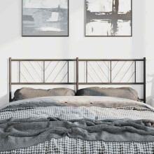Berkfield Metal Replace Headboard Black 150 cm