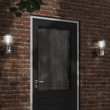 Berkfield Outdoor Wall Lights with Sensors 2pcs Silver Stainless Steel
