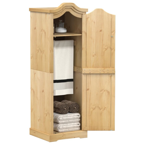 Berkfield Wardrobe Corona 55x52x170 cm Solid Wood Pine
