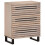 Berkfield Sideboard White 60x34x75 cm Solid Wood Mango 1