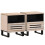 Berkfield Bedside Cabinets 2 pcs 40x33x46 cm Solid Wood Bleached Mango 1