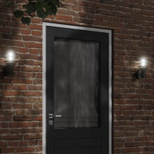 Berkfield Outdoor Wall Light Black Stainless Steel