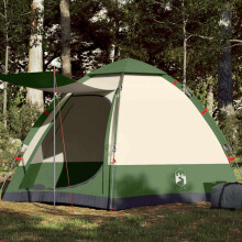 Berkfield Camping Tent Cabin 4-Person Green Quick Release