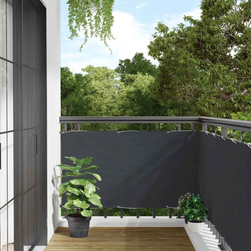 Berkfield Balcony Privacy Screen Anthracite 500x75 cm PVC
