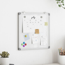Berkfield Magnetic Whiteboard 60x60x1.7 cm Aluminium