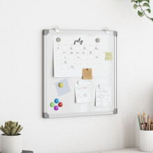 Berkfield Magnetic Whiteboard 40x40x1.7 cm Aluminium