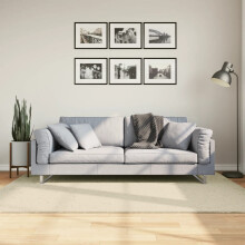 Berkfield Rug HUARTE Short Pile Soft and Washable Cream 140x200 cm