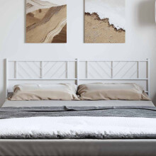 Berkfield Metal Replace Headboard White 193 cm