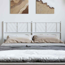 Berkfield Metal Replace Headboard White 150 cm
