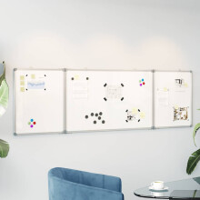 Berkfield Magnetic Whiteboard Foldable 160x60x1.7 cm Aluminium