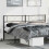 Berkfield Metal Replace Headboard Black 193 cm 1