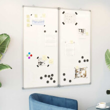 Berkfield Magnetic Whiteboard Foldable 80x80x1.7 cm Aluminium