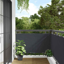 Berkfield Balcony Privacy Screen Anthracite 400x120 cm PVC