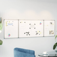 Berkfield Magnetic Whiteboard Foldable 200x60x1.7 cm Aluminium