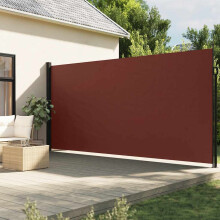 Berkfield Retractable Side Awning Brown 200x500 cm