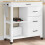 Berkfield Kitchen Trolley MONZA 84x40x88.5 cm Solid Wood Pine 1