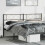 Berkfield Metal Replace Headboard Black 180 cm 1