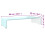 Berkfield TV Stand/Monitor Riser Glass Green 60x25x11 cm 6