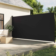 Berkfield Retractable Side Awning Black 200x500 cm