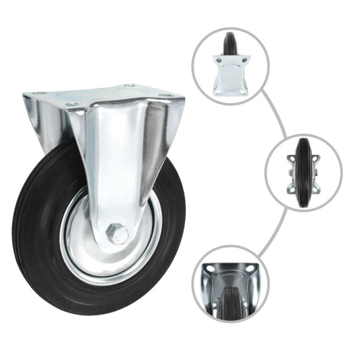 Berkfield 12 pcs Fixed Casters 200 mm 1
