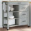 Berkfield Kitchen Trolley MONZA 84x40x88.5 cm Solid Wood Pine 1