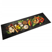 Berkfield Kitchen Rug Washable Spices 60x180 cm Velvet