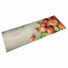 Berkfield Kitchen Rug Washable Tomatoes 60x180 cm Velvet