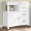 Berkfield Kitchen Trolley MONZA 84x40x88.5 cm Solid Wood Pine 1