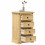 Berkfield Bedside Cabinet Corona 53x39x84 cm Solid Wood Pine 1