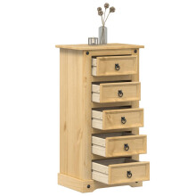 Berkfield Bedside Cabinet Corona 53x39x103 cm Solid Wood Pine