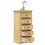 Berkfield Bedside Cabinet Corona 53x39x103 cm Solid Wood Pine 1