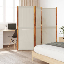 Berkfield 3-Panel Room Divider Light Grey 210x180 cm