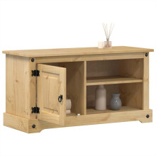 Berkfield TV Cabinet Corona 100x40x52 cm Solid Wood Pine