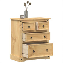 Berkfield Chest of Drawers Corona 80x43x91 cm Solid Wood Pine