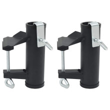 Berkfield Umbrella Clamps for Balcony 2 pcs 25-38 mm Steel