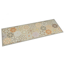 Berkfield Kitchen Rug Washable Hexagon Pastel 60x180 cm Velvet