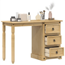 Berkfield Dressing Table Corona 110x47x75 cm Solid Wood Pine